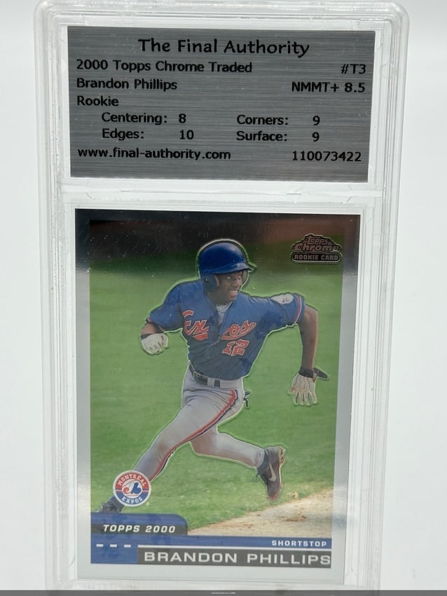 2000 Brandon Phillips Topps Chrome Rookie Card (1 of 2)