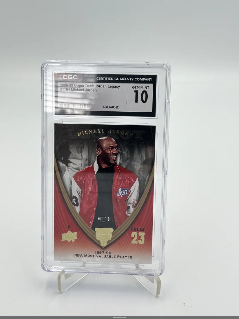 2008-09 Upper Deck Michael Jordan Legacy Card Graded 10 (1 of 2)