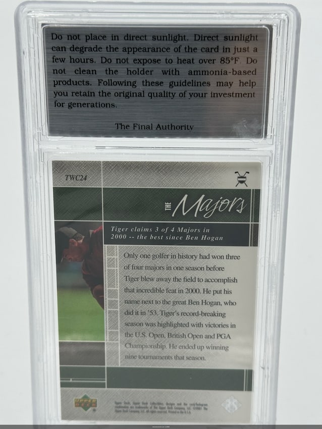 2001 Upper Deck Tiger Woods Trading Card #twc24 - 2