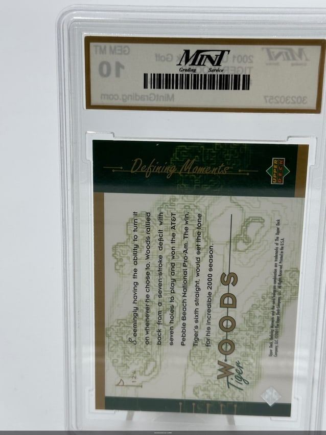 2001 Upper Deck Tiger Woods Golf Card #124 - 2