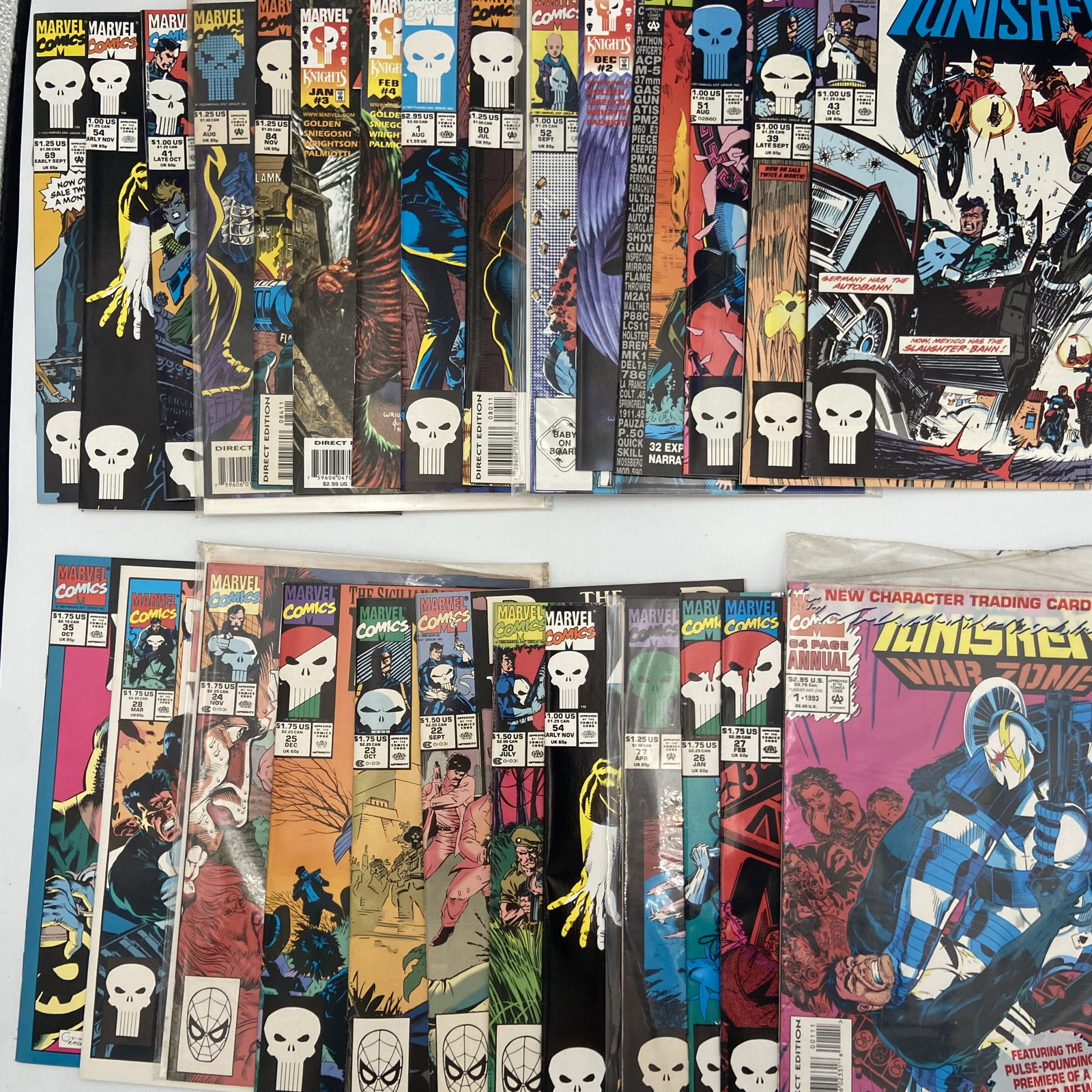 Marvel Comics Punisher: Lot of 27 come bagged and boarded. All from the overstocked comic bookstore