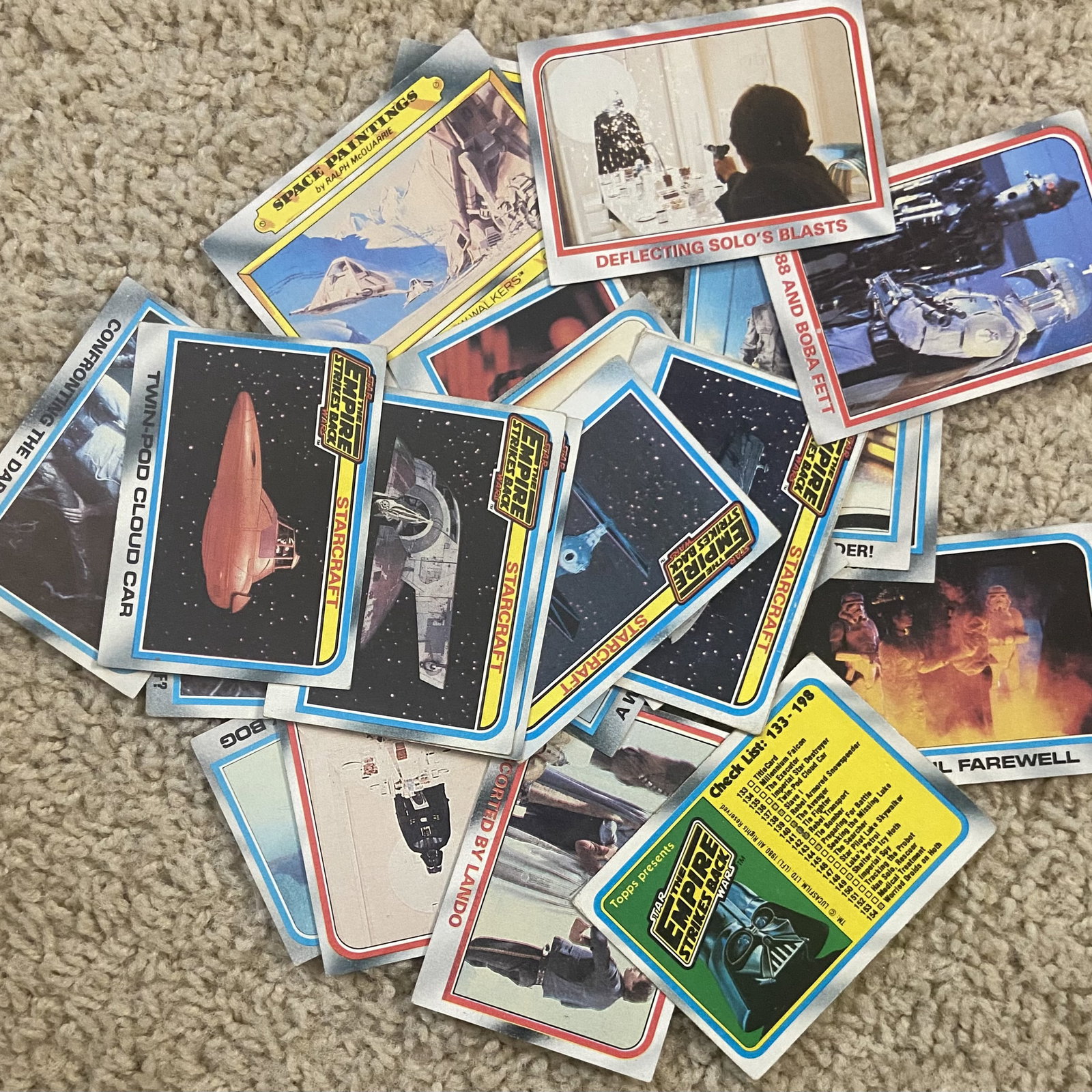 Non Sports Trading Cards - Star Wars: Empire strikes back raw - ungraded - condition is as shown and sold as is