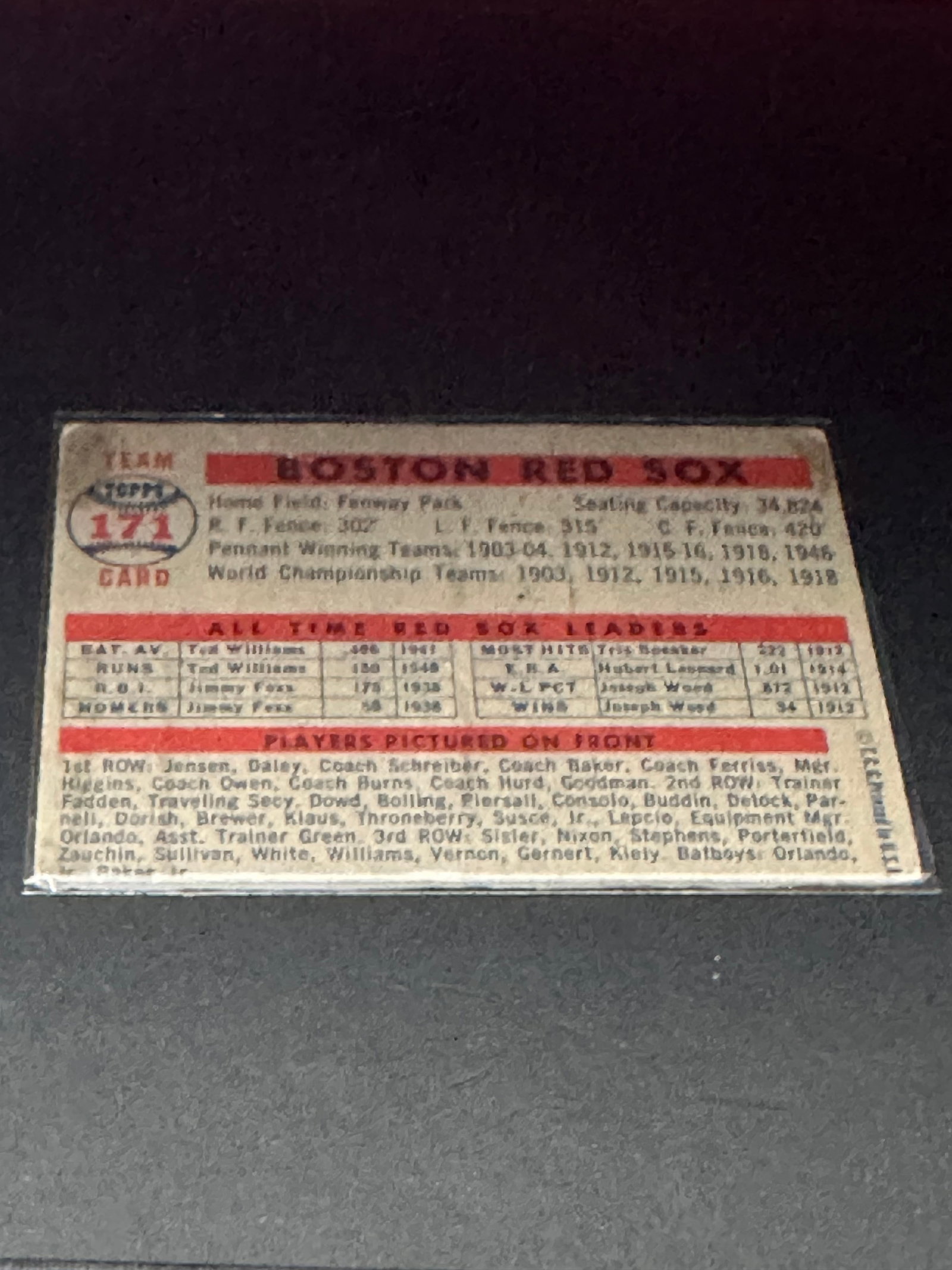 Boston Red Sox Team Ted Williams And The Boston Red Sox - 2