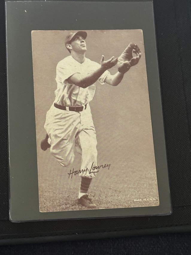 Harry "Peanuts" Lowrey- Autographed Baseball Card (1 of 1)