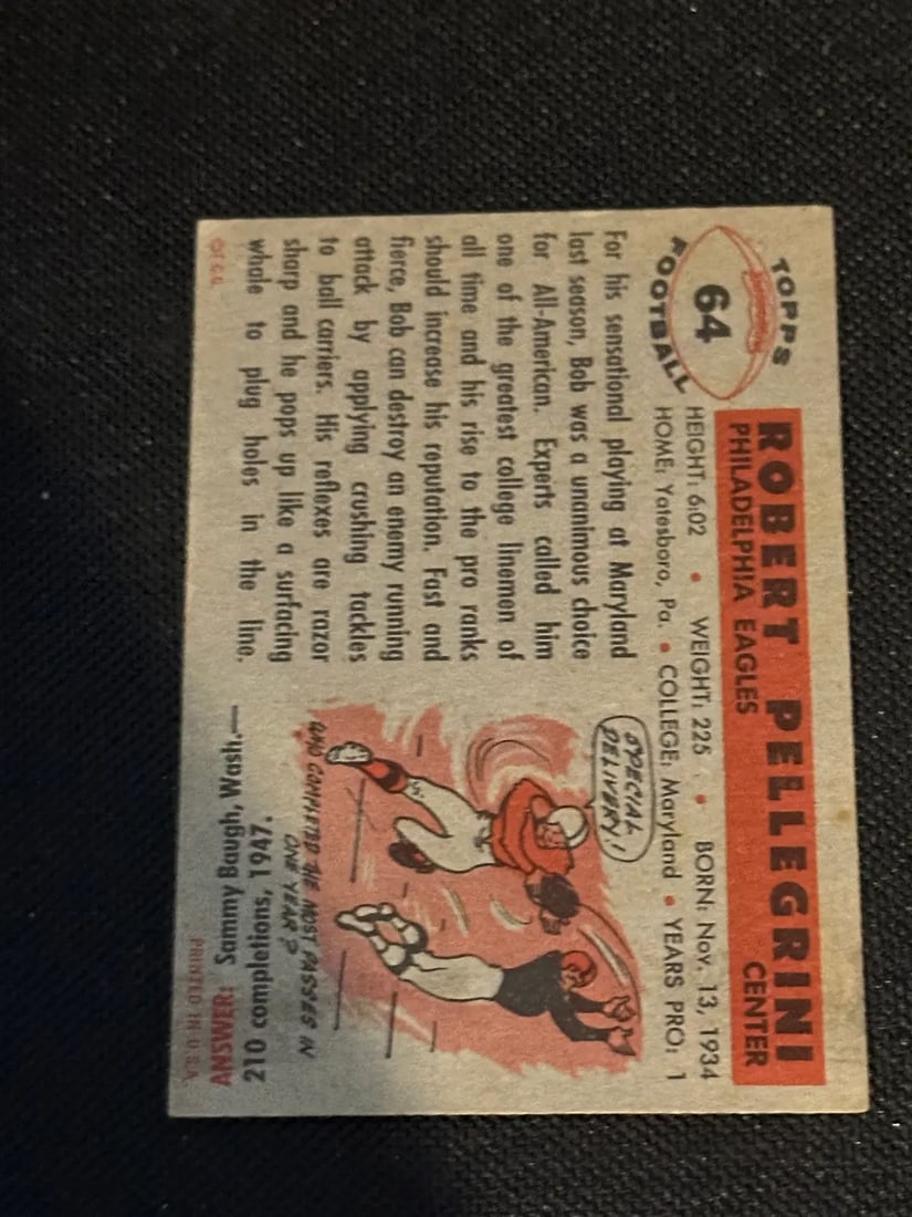 1956 Topps Vintage Football Trading Cards - 2