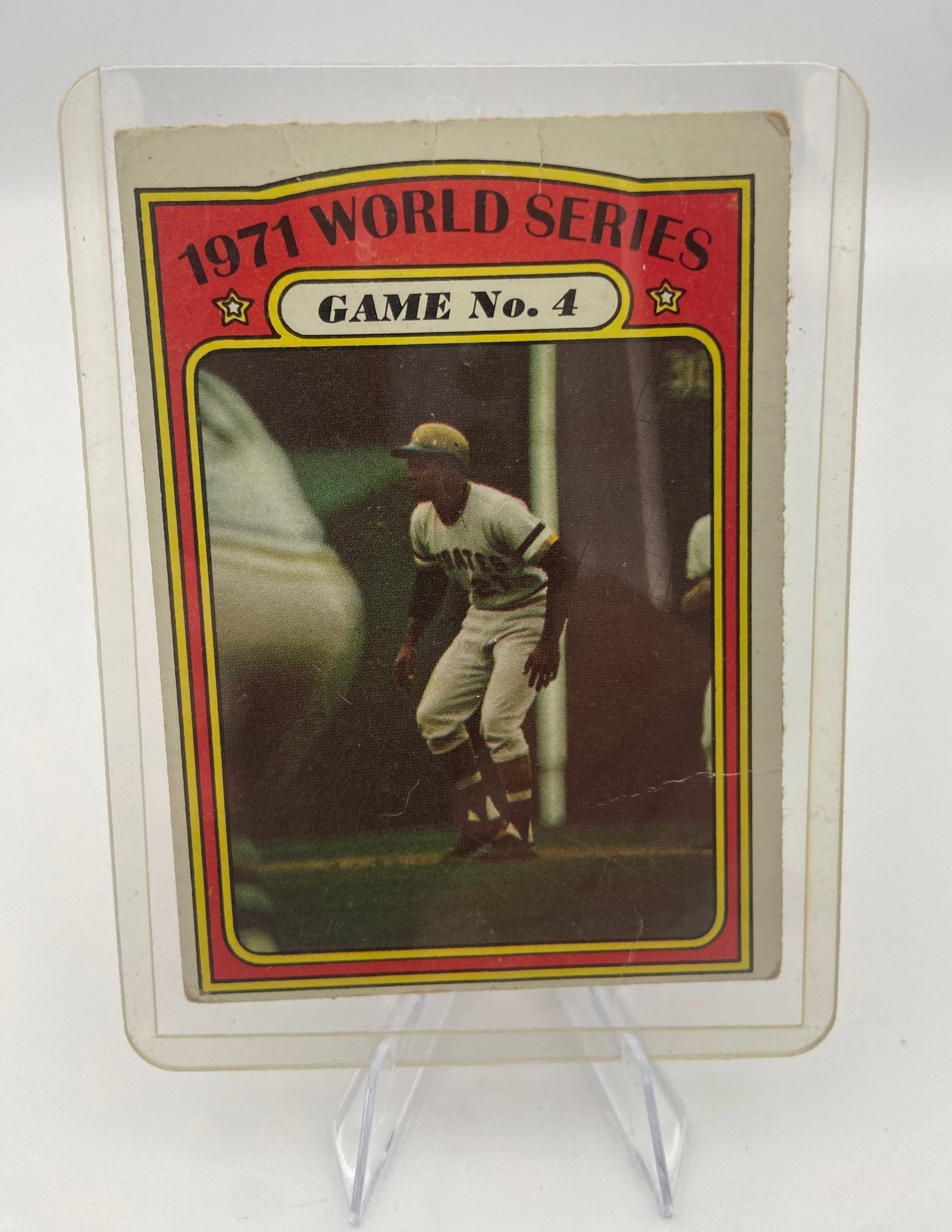1971 Topps World Series Game 4 Baseball Card: Raw - ungraded - condition is as shown and sold as is