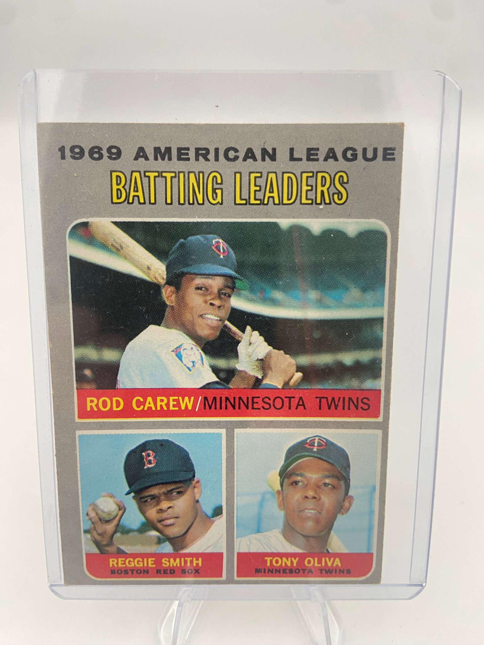 1969 Topps American League Batting Leaders Baseball Card (1 of 2)