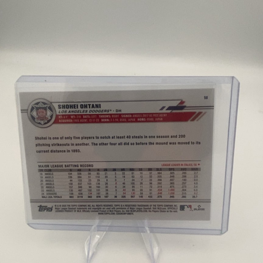 2025 Topps Shohei Ohtani All-Star Game Card - 2