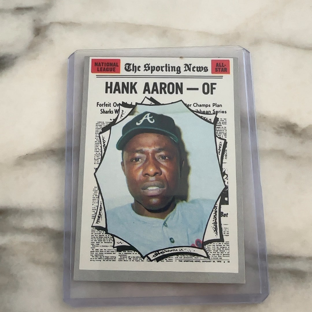 Hank Aaron, card #462 from the 1970 Topps set (1 of 2)