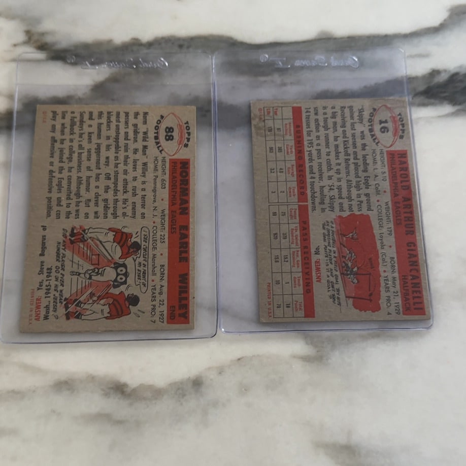 Norm_Willey_and_Hal_Giancanelli_Eagles_Cards - 2