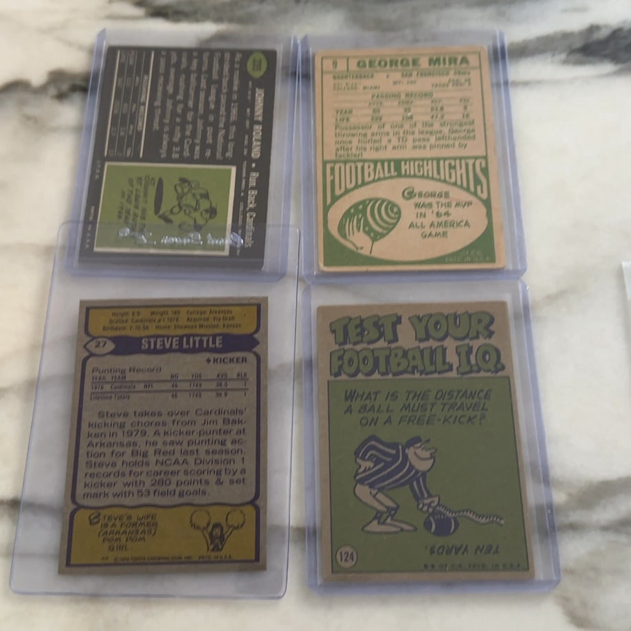 Vintage Football Trading Card Assortment - 2