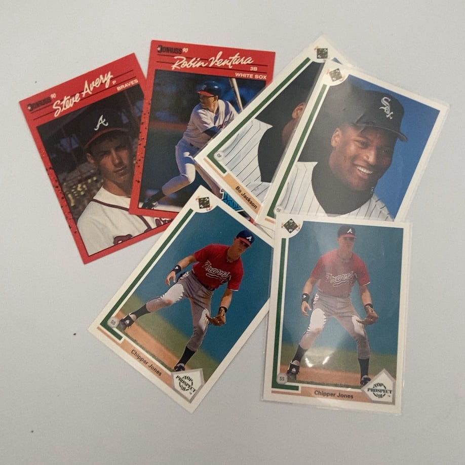 Baseball Trading Cards lot of 6 (1 of 2)