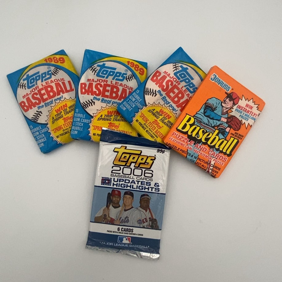 Assorted Vintage and Modern Baseball Card Packs (1 of 1)