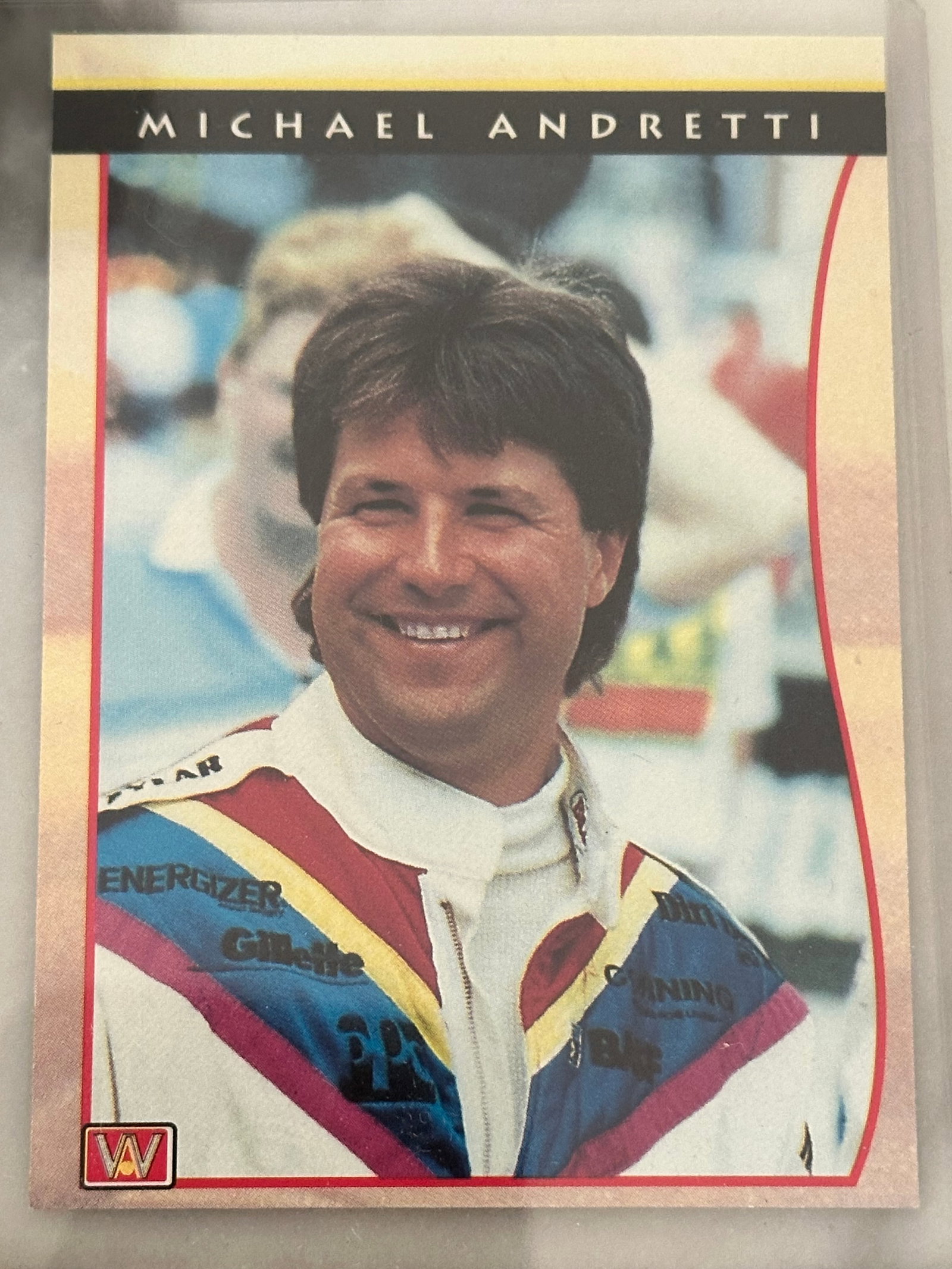 1992 Maxx Michael Andretti Racing Card (1 of 2)