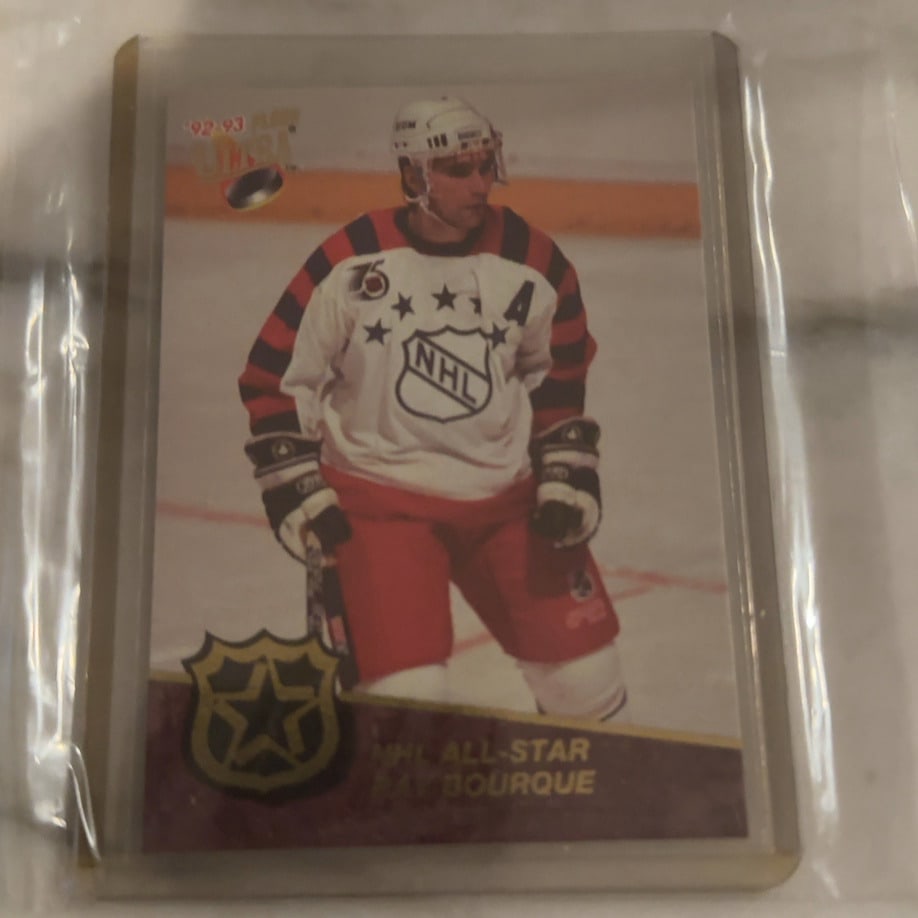 1992-93 Fleer Ultra Ray Bourque NHL All-Star Card (1 of 2)
