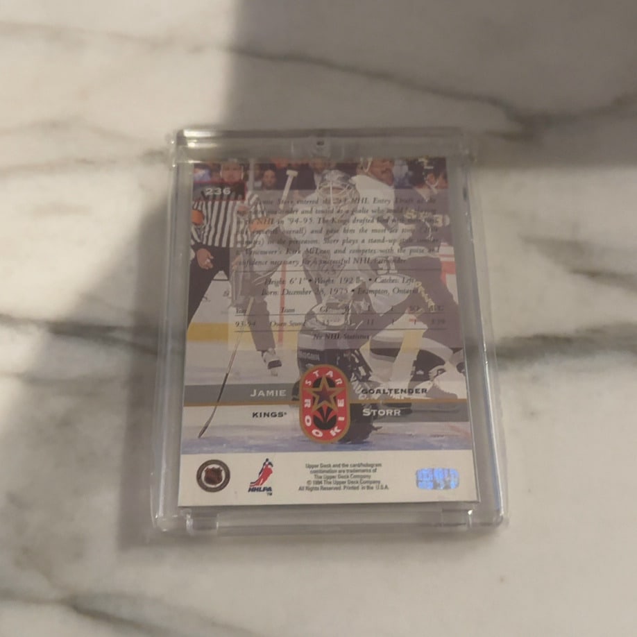 Jamie Storr 1996-97 Upper Deck Electric Ice Card - 2