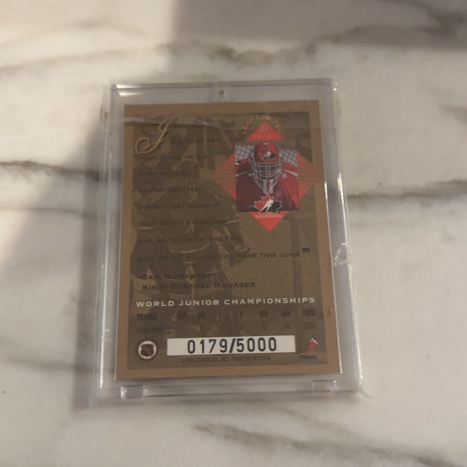 Jamie Storr 1996-97 Pinnacle Certified Hockey Card - 2