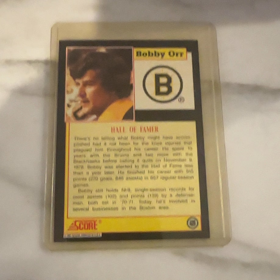 1991 Score Bobby Orr Hockey Card - 2