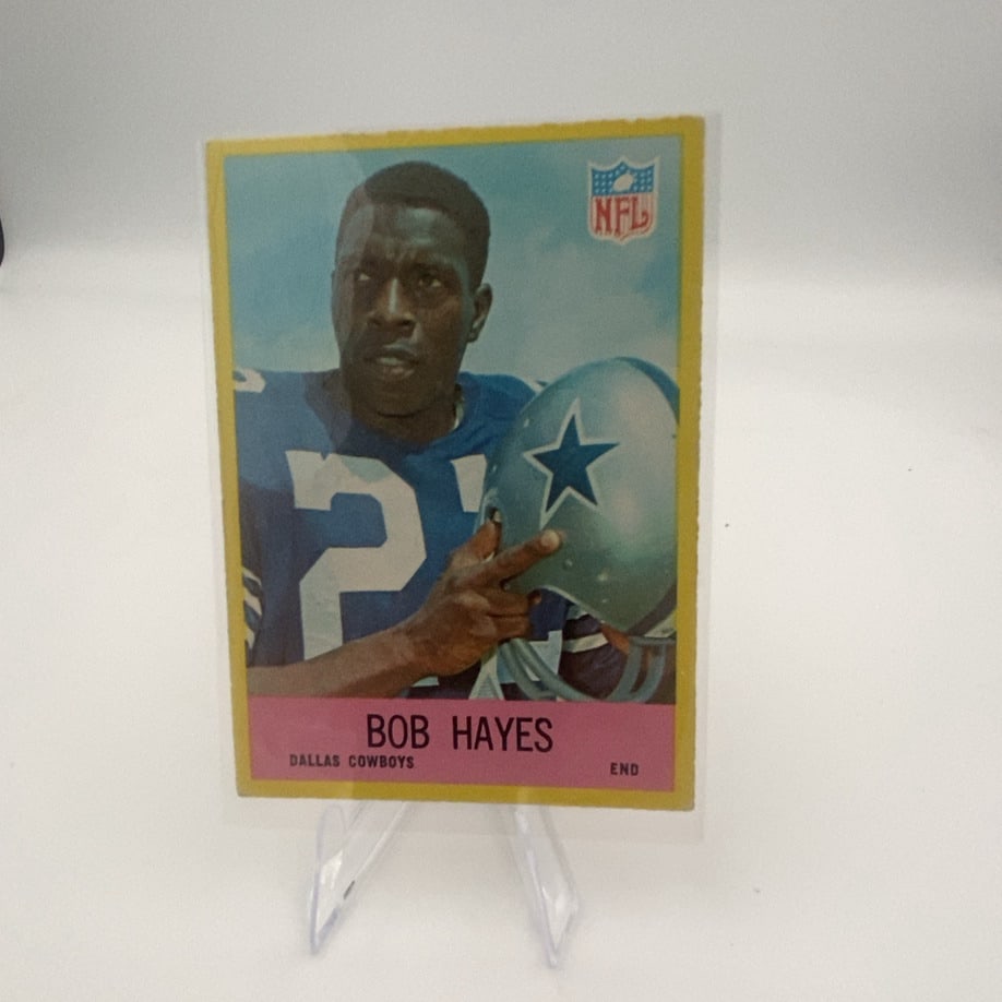 1966 Philadelphia Bob Hayes Dallas Cowboys Football Card (1 of 2)