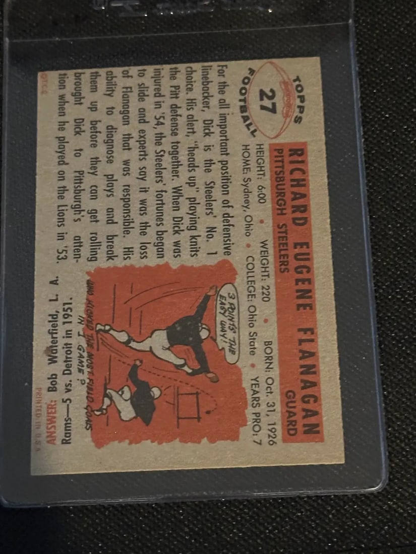 1956 Topps Vintage Football Trading Cards - 2