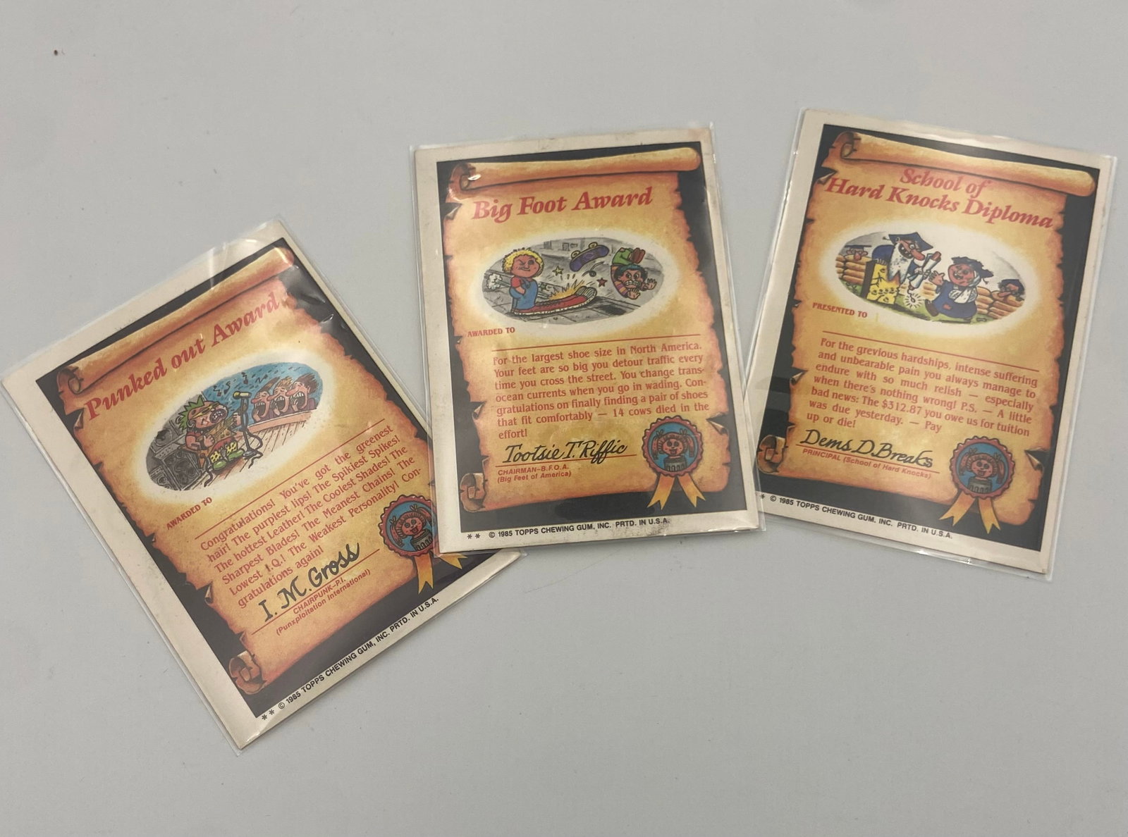 Vintage Garbage Pail Kids Trading Cards - 2