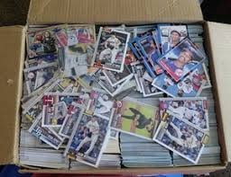LARGE Flat Rate Box Full Of - All Sports Bulk Flat Rate Usps Box - Shipping Included: Bulk mystery box - value in bulk boxes are mixed years and sports mlb nba nfl nhls ome vintage, some recent most wax but some great cards visible please read - pictures may not represent all, or any o