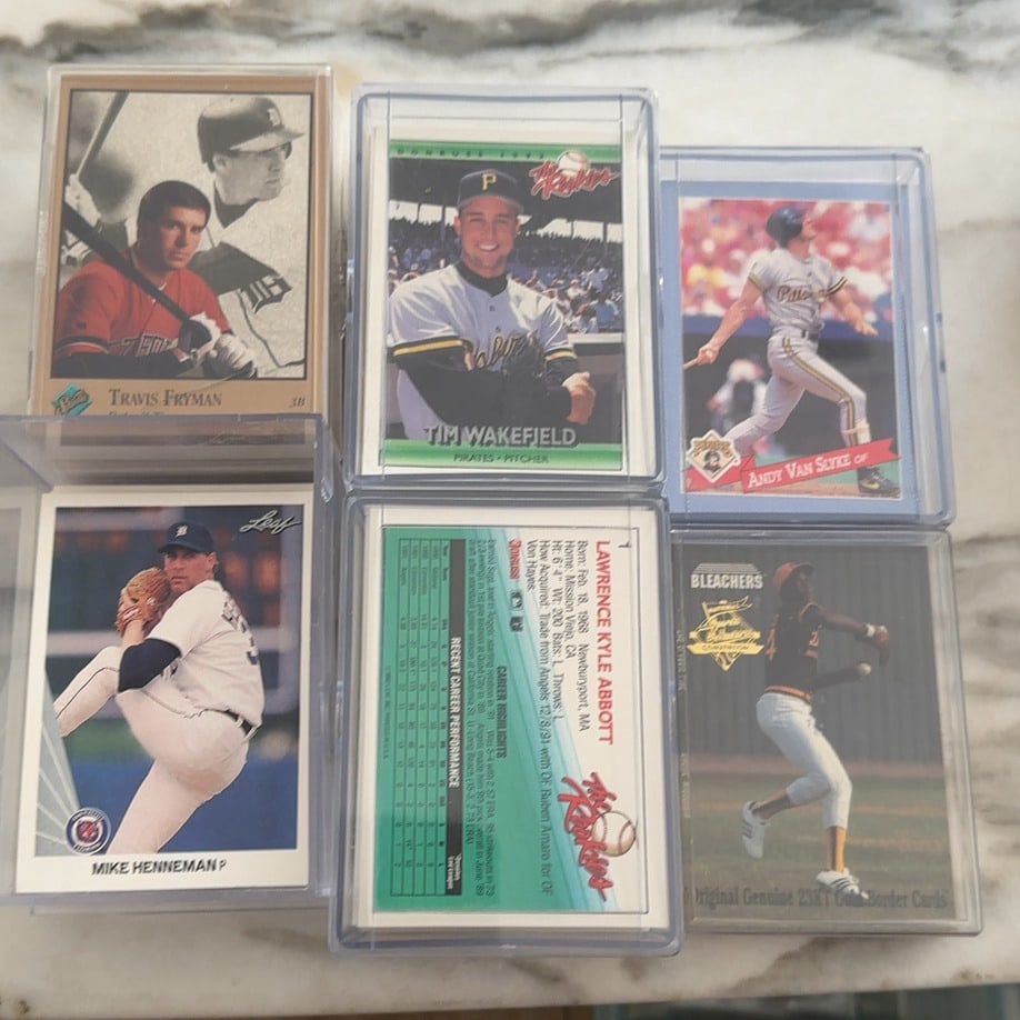 Misc Base Ball Customer in Case Sets: LOT of many Cases of Inserts or Replacement or MVP etc sets in Plexi Glass Cases - Items not sorted, Items not checked for Completed Sets - Sold AS IS
