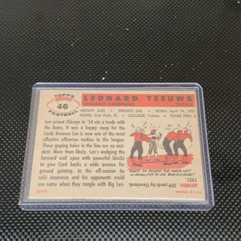 1954 Bowman Len Teeuws - 2