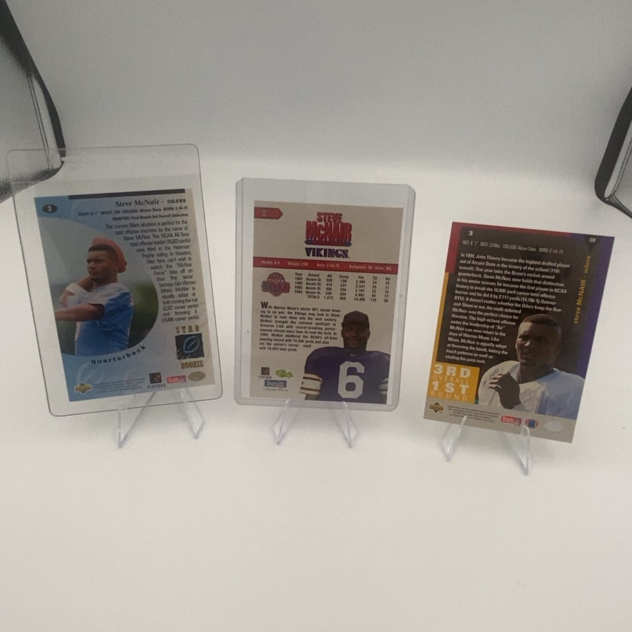 Steve McNair Rookie Football Card Collection - 2