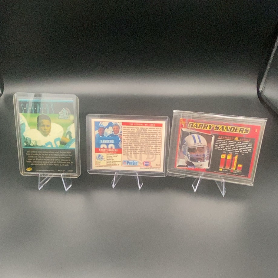 Barry Sanders Football Card Lot - 2