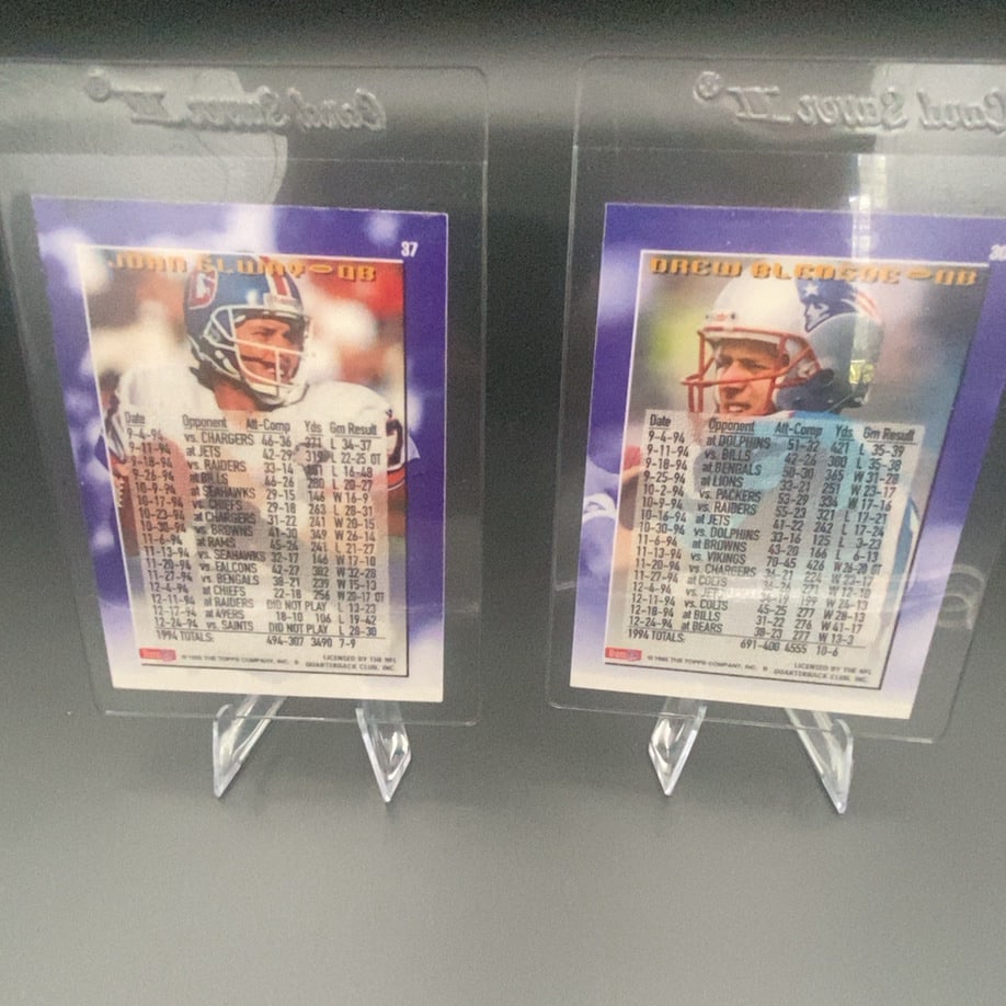 Topps 3000 Yd Club John Elway and Drew Bledsoe - 2