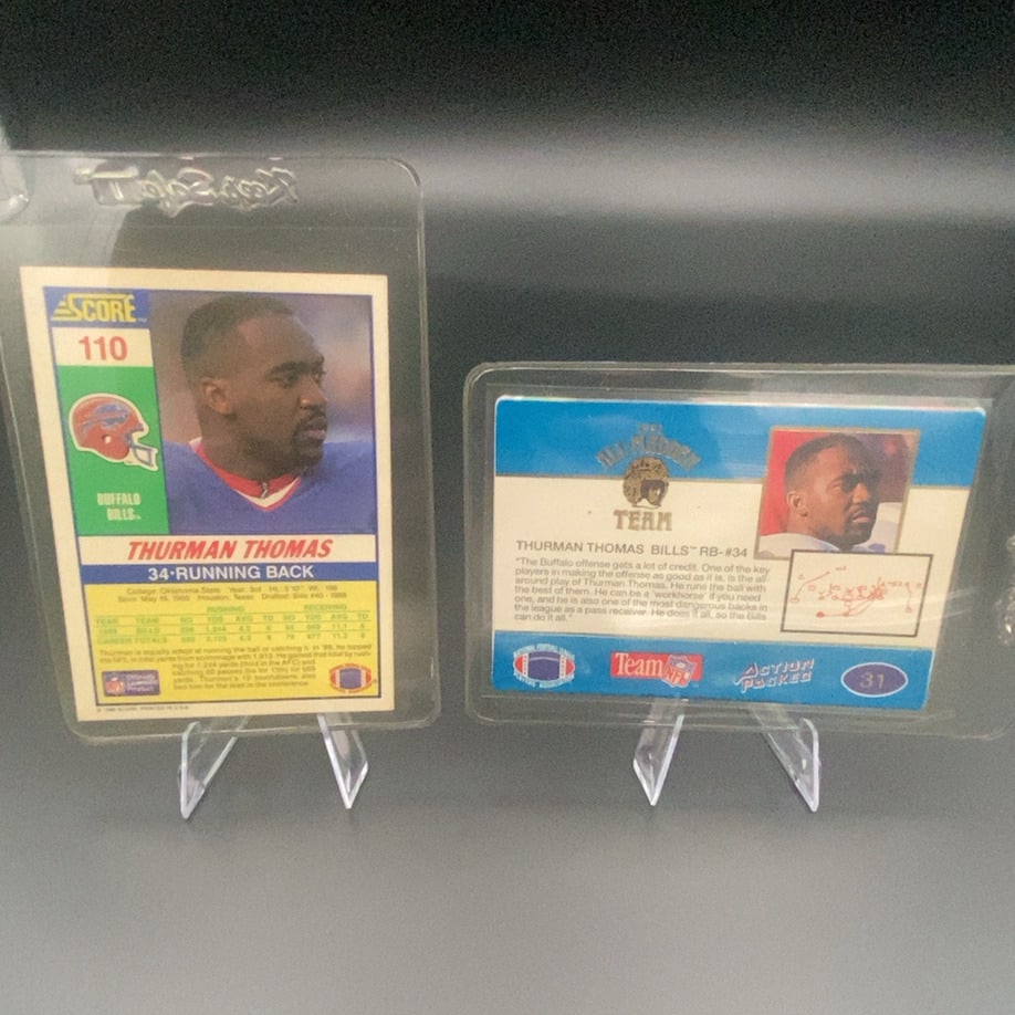 Thurman Thomas Score and Madden Team Cards - 2