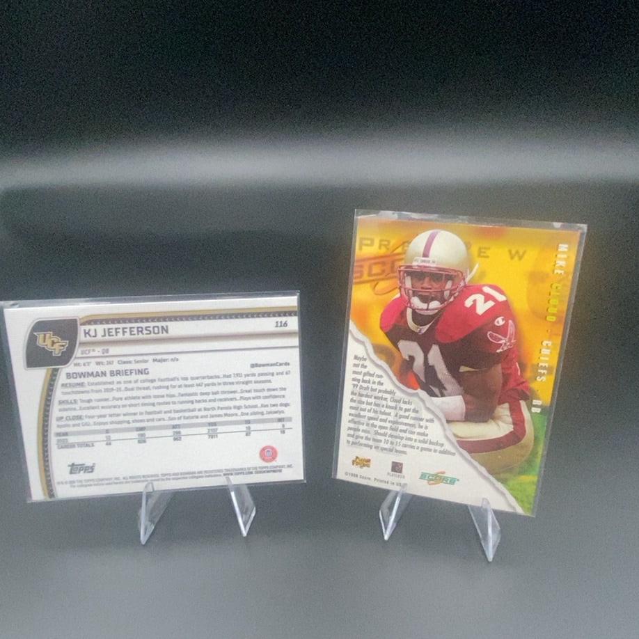 KJ Jefferson Bowman Chrome and Mike Cloud Score Rookie - 2