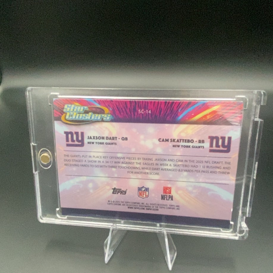 2024 Topps Chrome Star Clusters Jaxson Dart Cam Skattebo - 2