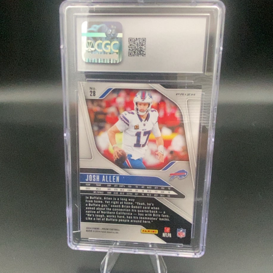 2024 Panini Prizm Josh Allen Green Wave - 2