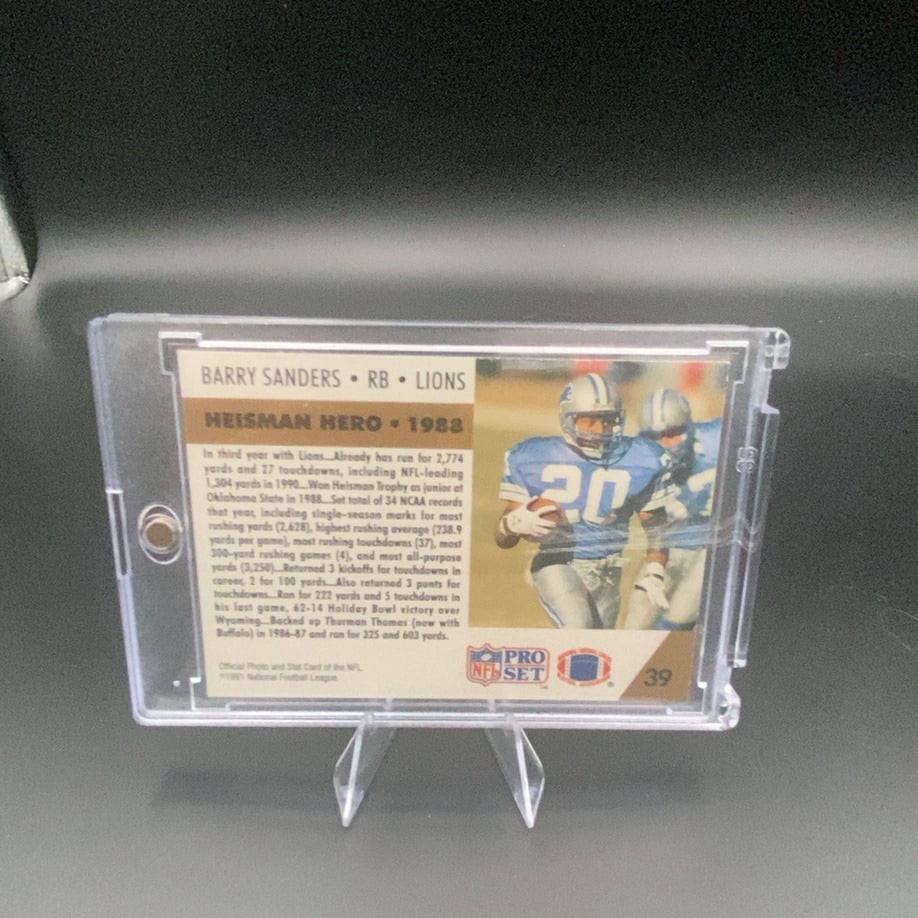 1988 Pro Set Barry Sanders - 2