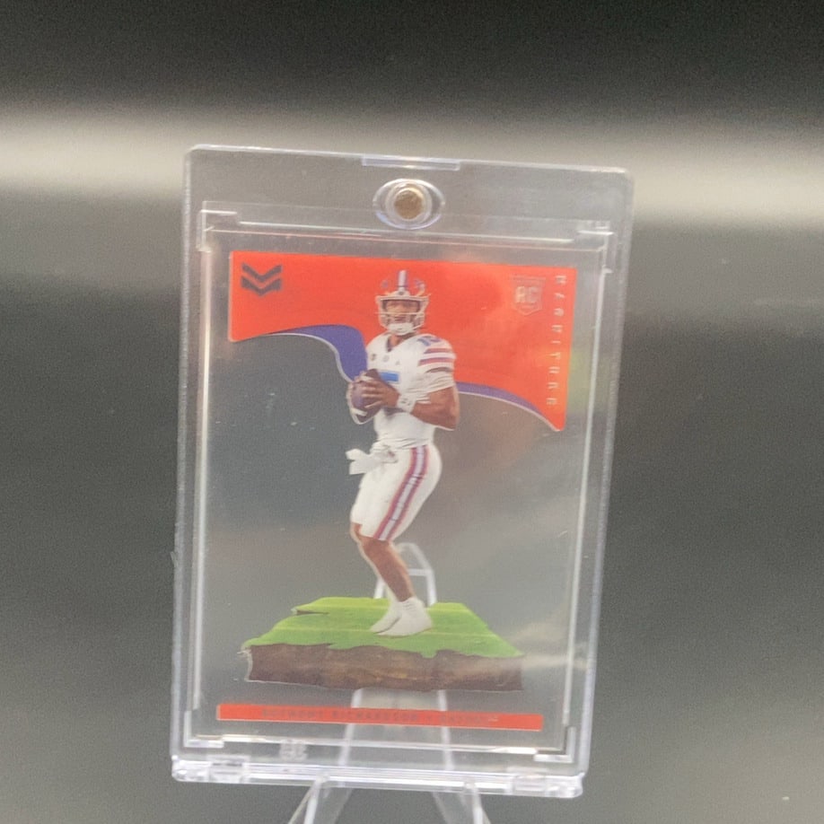2023 Panini Magnitude Anthony Richardson: This is a 2023 Panini Magnitude trading card featuring Anthony Richardson in his Indianapolis Colts uniform. The card is a rookie card, indicated by the 'RC' logo, and is enclosed in a protective magn