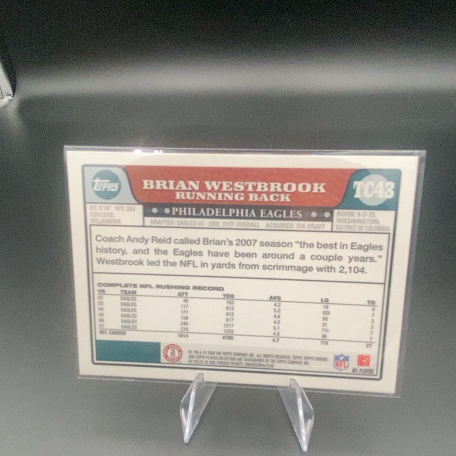 2004 Topps Chrome Brian Westbrook - 2