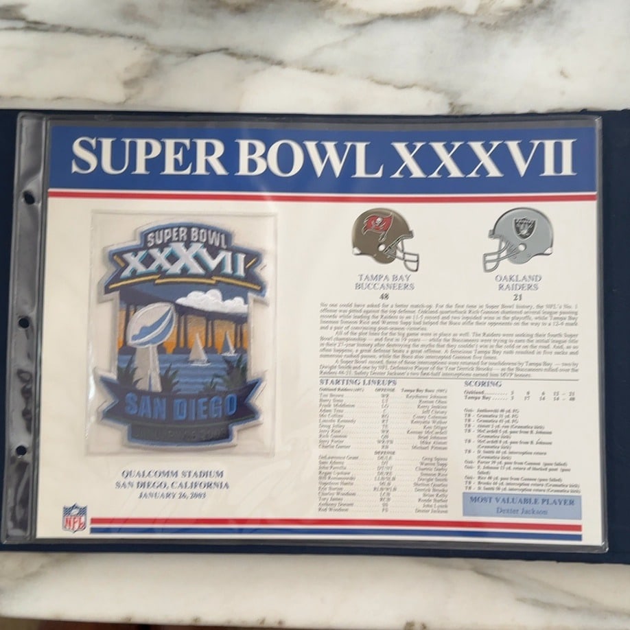 Super Bowl XXXVII Collectible (1 of 1)