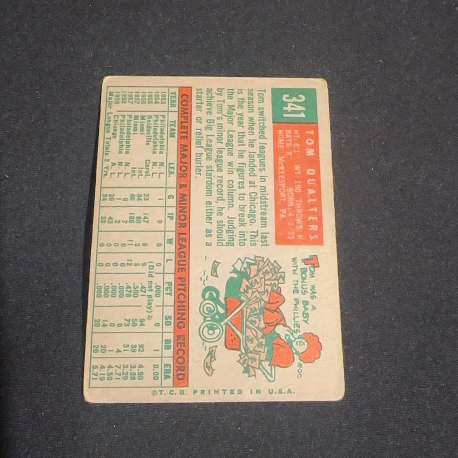1959 Vintage Tom Qualters Chicago White Sox - 2