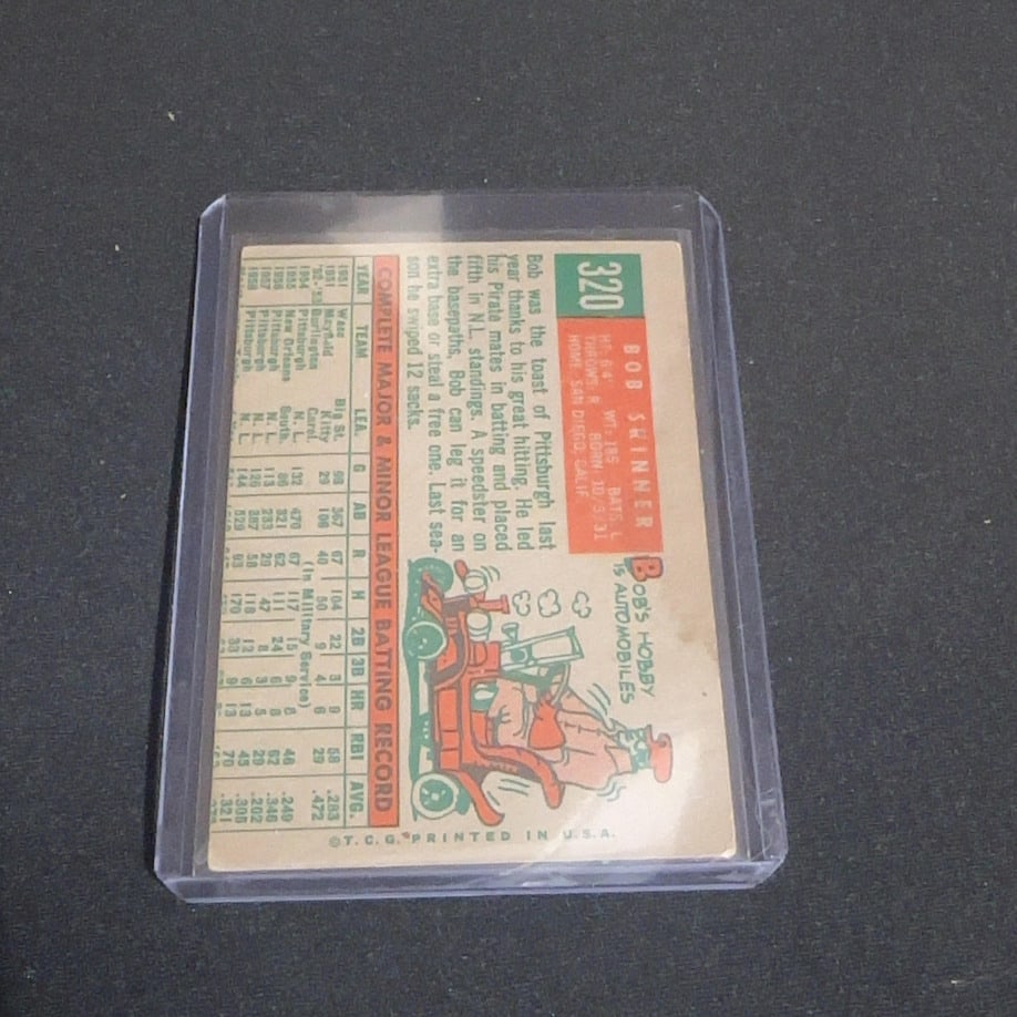 1959 VintageTopps Bob Skinner Pittsburgh Pirates Baseball Card - 2