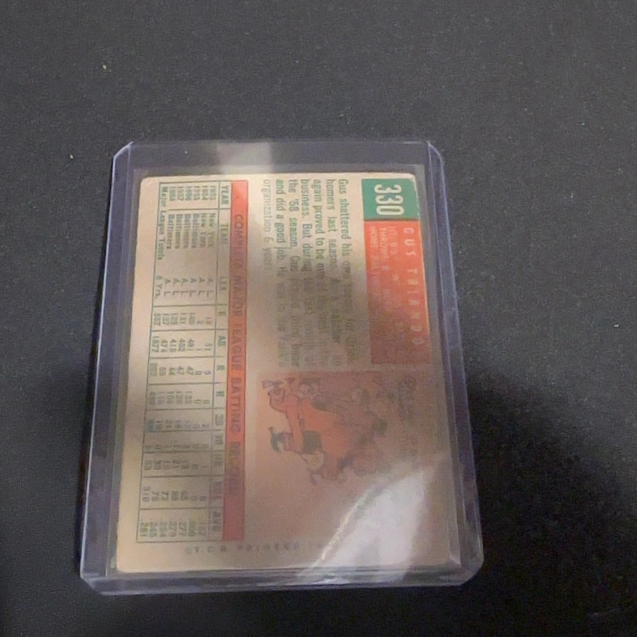 1959 Vintage Topps Gus Triandos Baltimore Orioles Baseball Card - 2