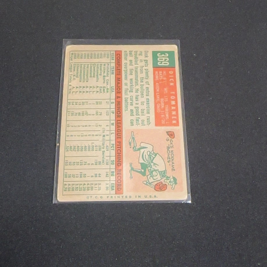 1959 Vintage Topps Dick Tomanek - 2