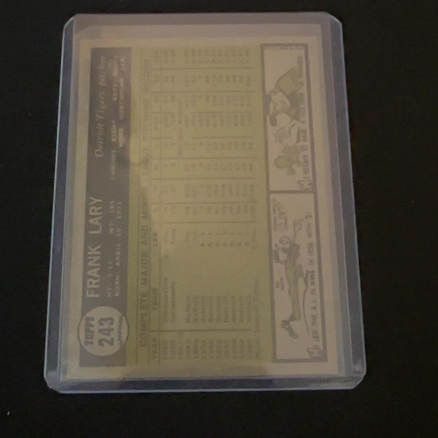 1959 Vintage Topps Frank Lary - 2