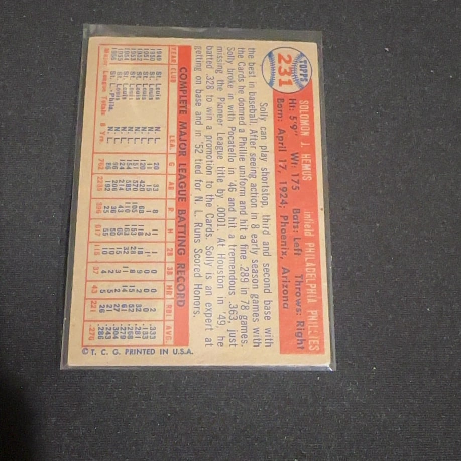 Solly Hemus Philadelphia Phillies - 2