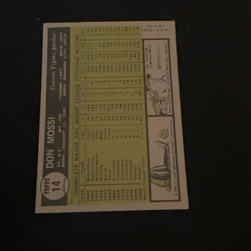 Don Mossi Detroit Tigers - 2