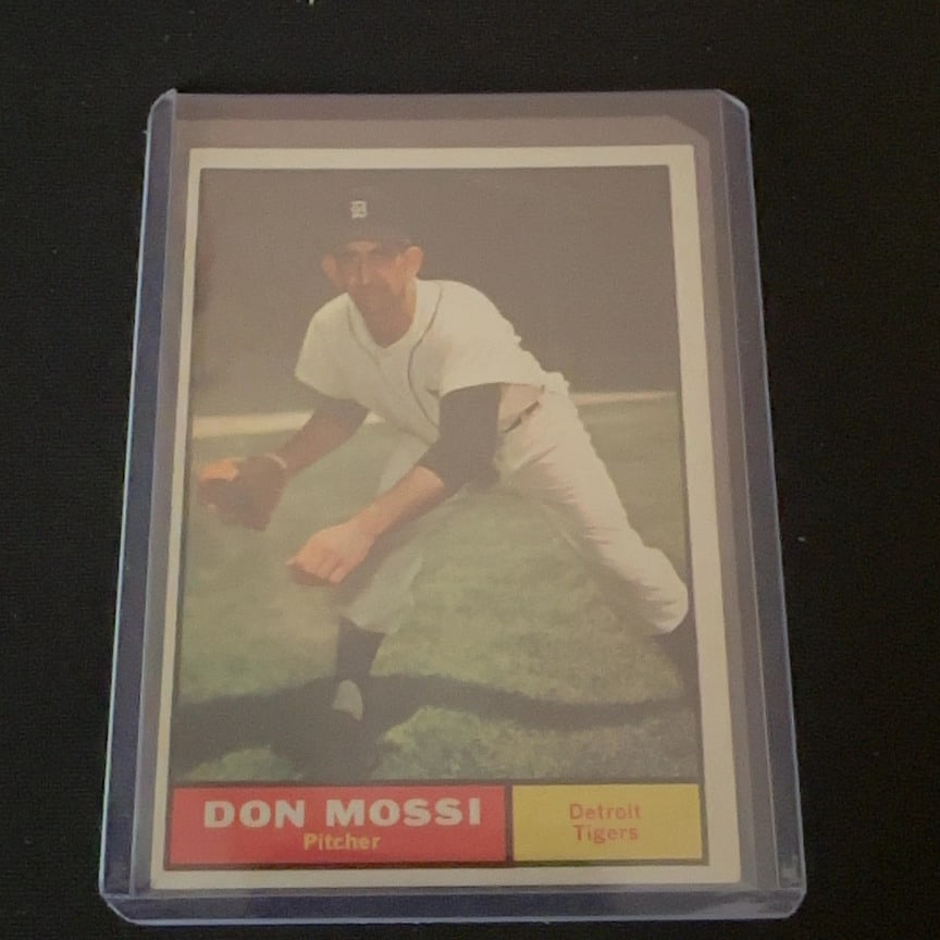 Don Mossi Detroit Tigers Card (1 of 2)