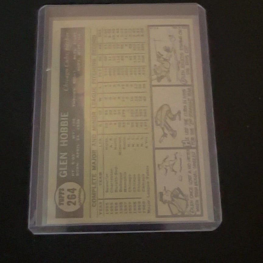 1961 Topps Glen Hobbie - 2