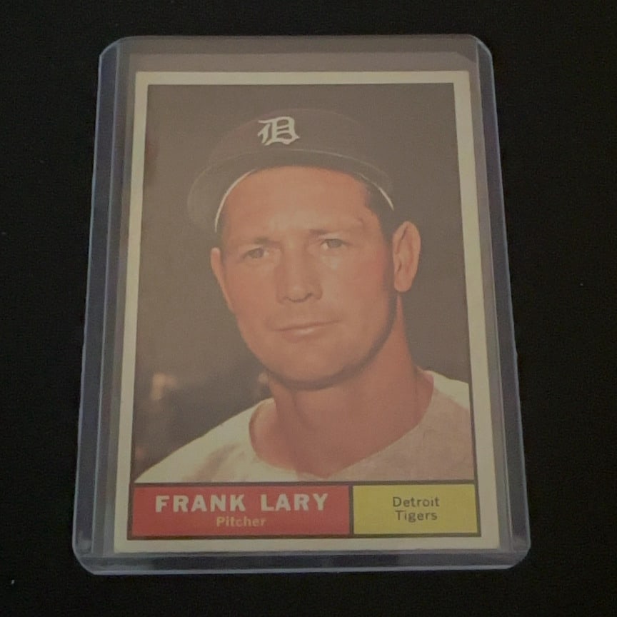 1961 Topps Frank Lary Detroit Tigers Baseball Card (1 of 2)