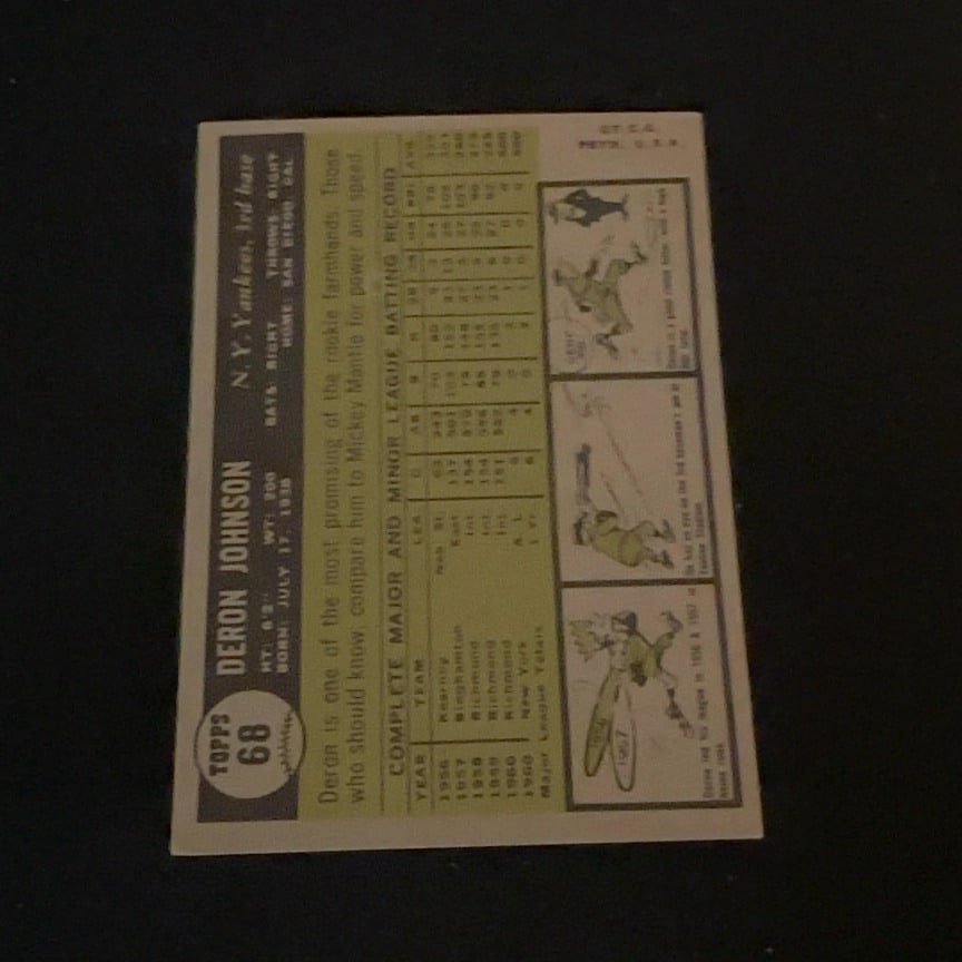 1961 Topps Deron Johnson - 2